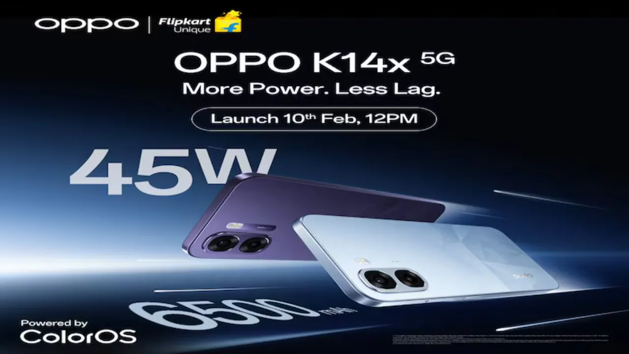 OPPO K14x 5G India Launch: 6500mAh Battery, 120Hz Display, Dimensity 6300 Power, Camera Features, Price Details